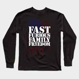 Fast Furious Family Freedom Long Sleeve T-Shirt